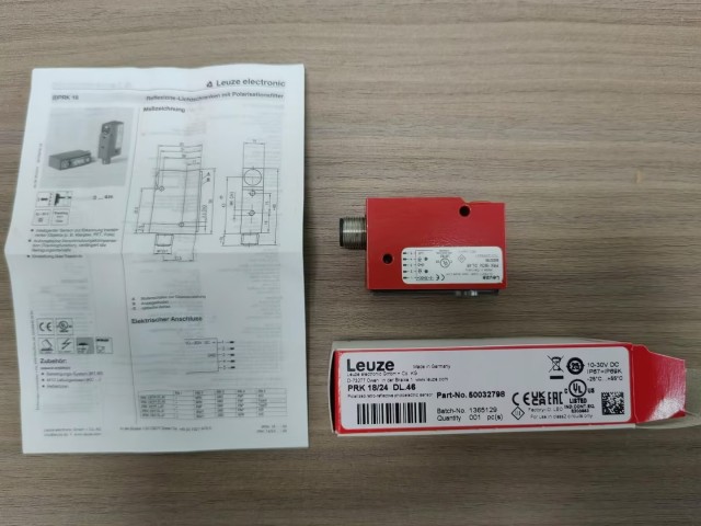 In Stock German LEUZE Polarized Retro-Reflective Photoelectric Sensor PRK 18/24 DL.46