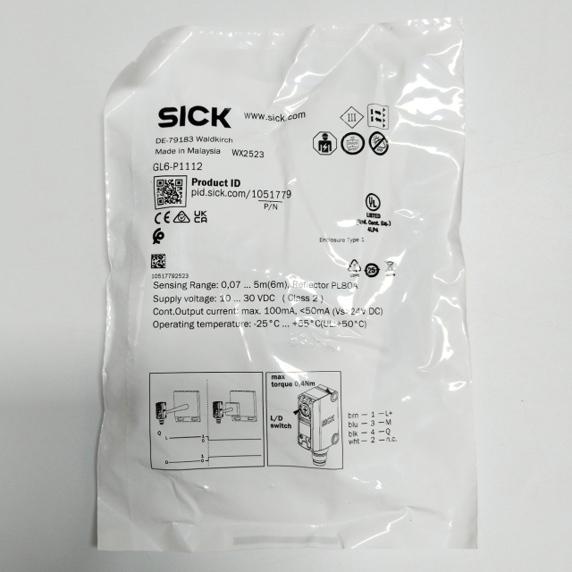 In Stock German SICK Miniature Photoelectric Sensors GL6-P1112