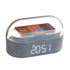 CLOCK WIRELESS CHARGER LAMP SPEAKER BLUETOOTH WIRELESS