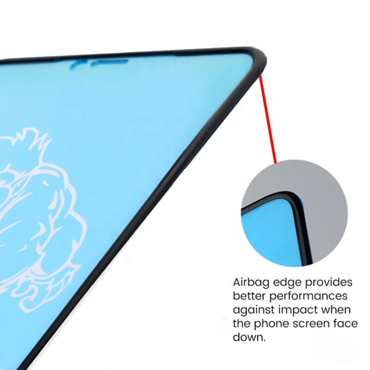 New Airbag Full Glue Screen Protector Vidrio Templado 18d Tempered Glass For Phone