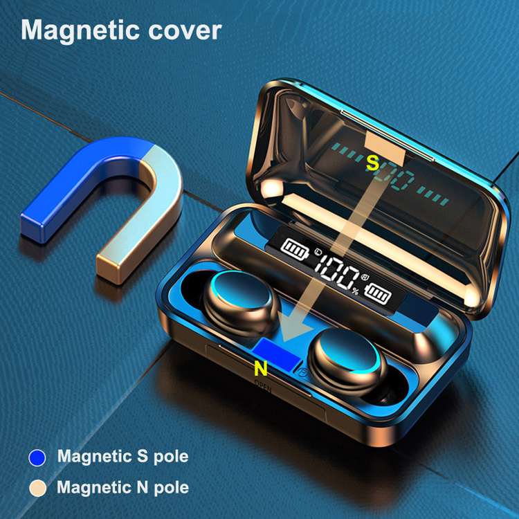 F9 Tws Auriculares Wireless Led Display Earbuds F9 5C In Ear Headphone TWS F9 Earphones