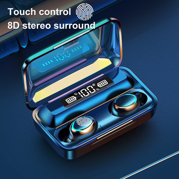 F9 Tws Auriculares Wireless Led Display Earbuds F9 5C In Ear Headphone TWS F9 Earphones