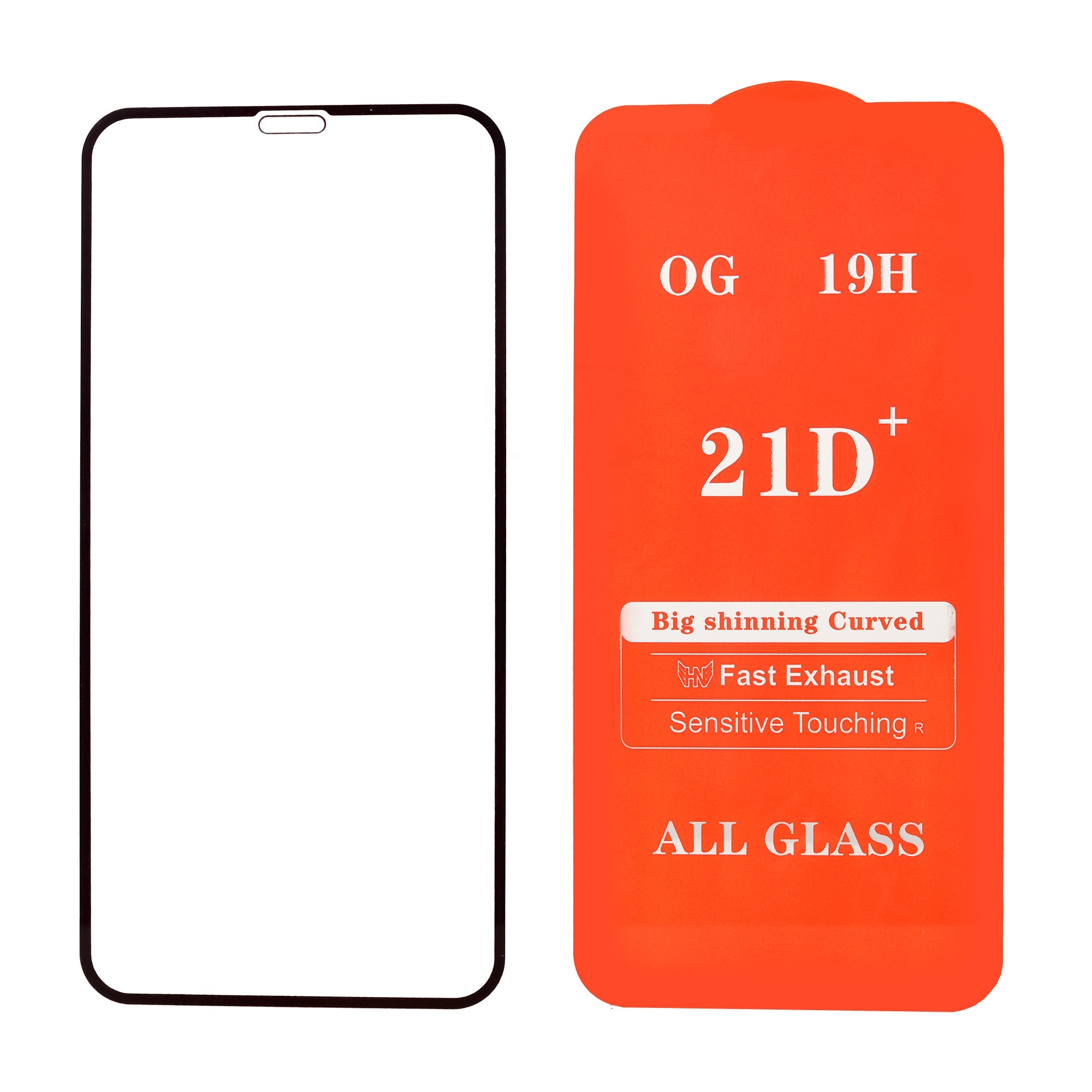 21D 9H Full Glue Cover mobile phone Screen Protector For iPhone Tempered Glass Film For iphone