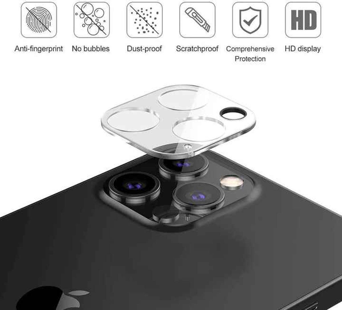 Camera Lens Glass Film Clear 9h Tempered Glass Camera Lens Screen Protector for iphone