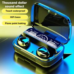 Tws M10 Wireless Earphone Sports Headset Waterproof 9d Hifi Sound Earbuds Audifonos
