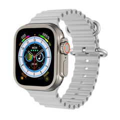 Ultra 8 series Smart Watch 49mm 2 Inch Big Screen Compass Dial Nfc Games Body Temperature Sports Fitness Smart Watch Hw68 Ultra