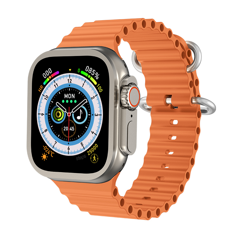 Ultra 8 series Smart Watch 49mm 2 Inch Big Screen Compass Dial Nfc Games Body Temperature Sports Fitness Smart Watch Hw68 Ultra