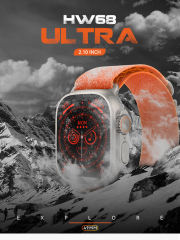 Ultra 8 series Smart Watch 49mm 2 Inch Big Screen Compass Dial Nfc Games Body Temperature Sports Fitness Smart Watch Hw68 Ultra