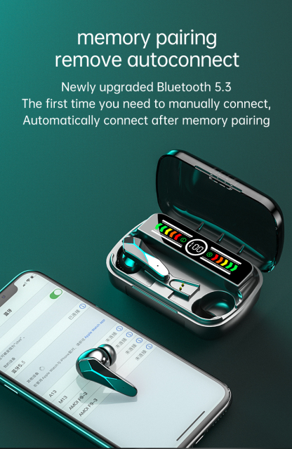 2023 New M12 TWS Telephone Headset Noise Cancelling Gaming In Ear Audifonos Earphone Wireless Earbuds Blue tooth Headphones