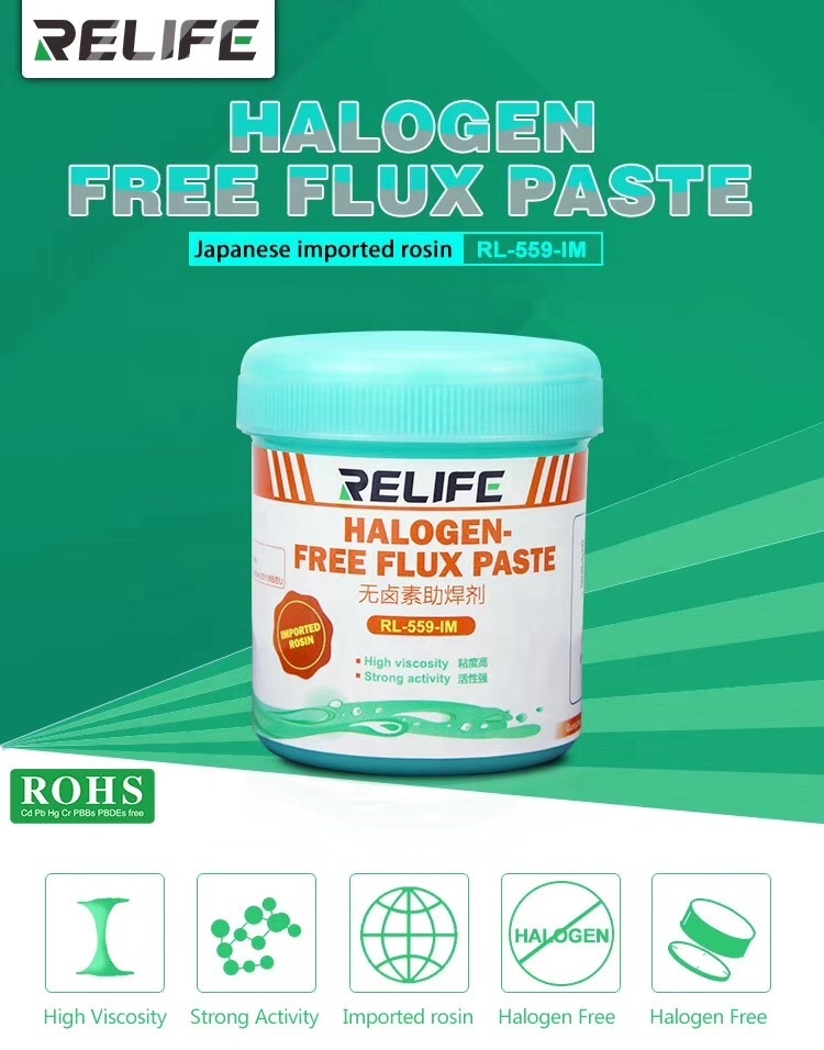 High Quality 100g RELIFE RL-559 Halogen-Free Flux Paste For Motherboard SMD BGA Reballing Soldering Welding Repair Tools