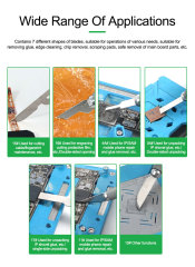 Relife RL-101B 8-in-1 carver IC glue removing tools