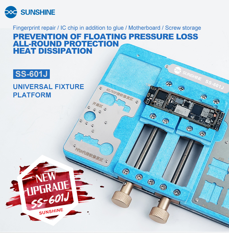 SUNSHINE SS-601J Universal Fixture platform Double Bearing Stable For IPhone PCB Mainboard BGA Repair Fixture Soldering Tool