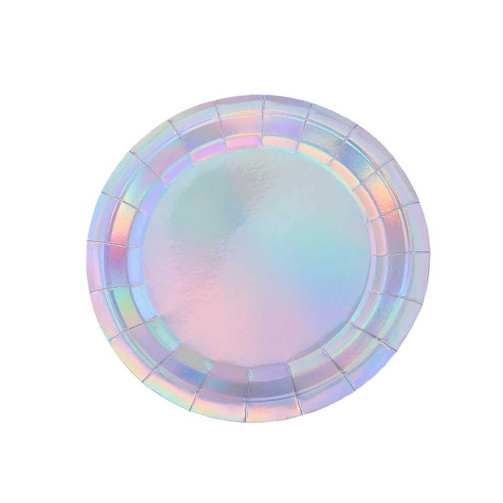 Silver Laser Paper Tableware