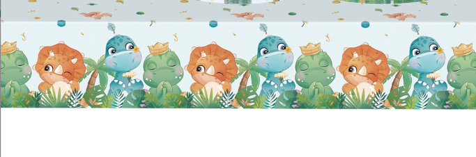 Watercolor Dinosaur Theme Paper Tableware