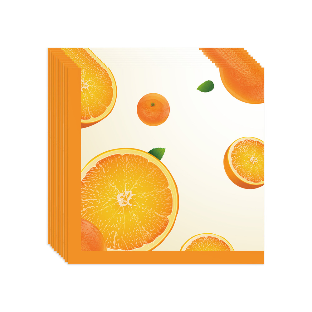 Orange Fruit Themed Party Paper Tableware
