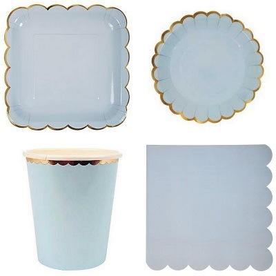 Gold Blue Paper Towels