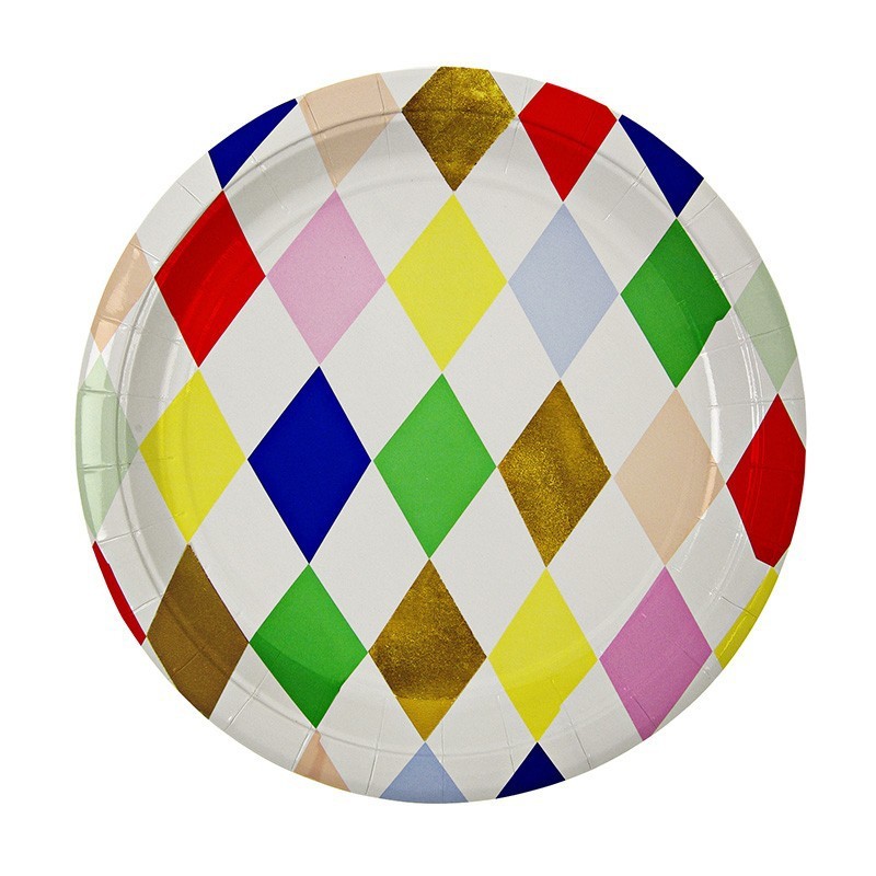 Color Diamond Hot Gold Tableware Set