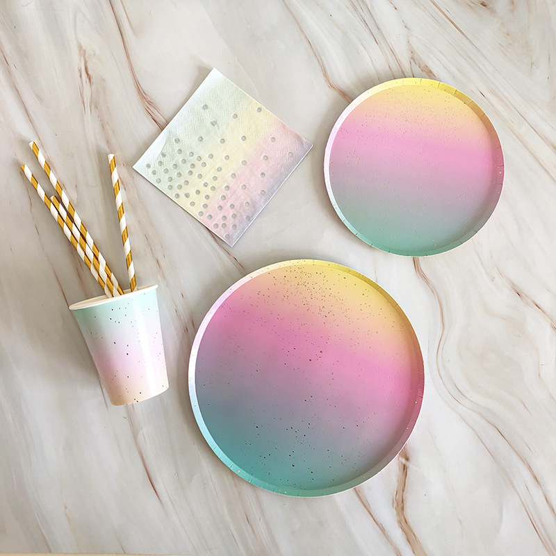Rainbow Circle Paper Towels