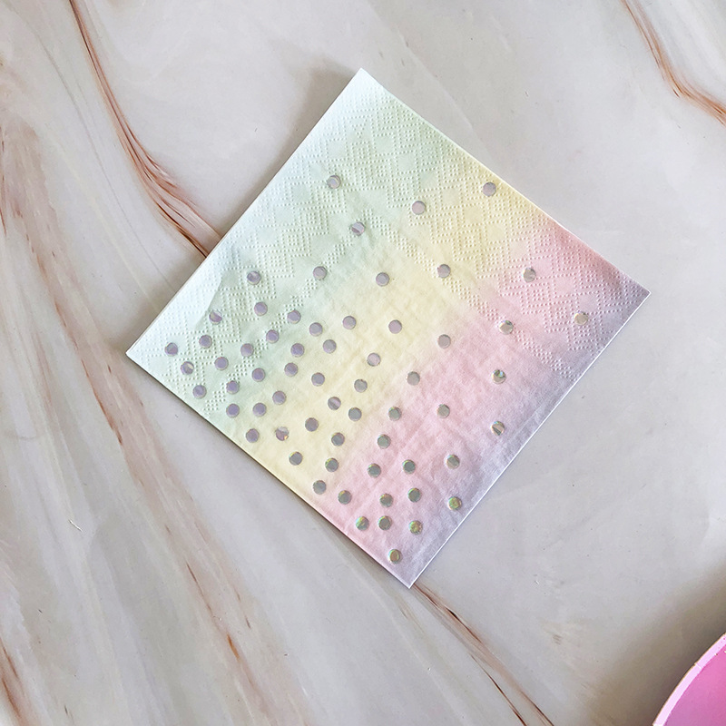 Rainbow Circle Paper Towels