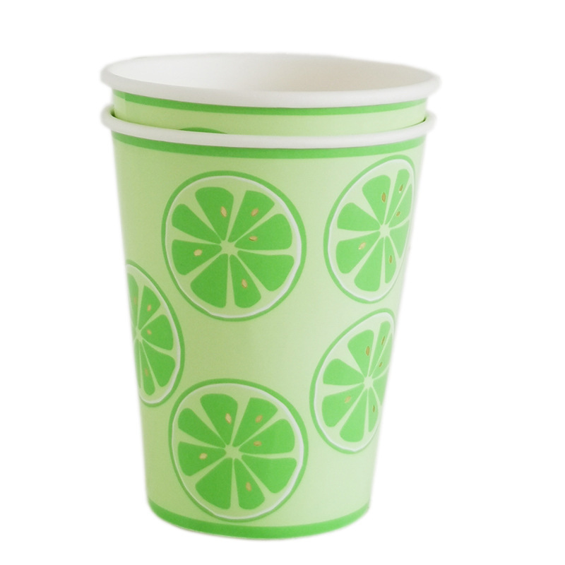 Fruit Lemon Paper Cup(x8)