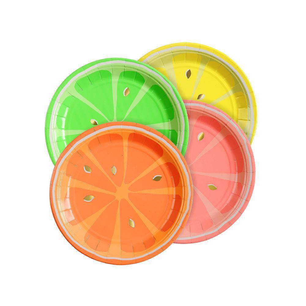 7inch Fruit Lemon Paper Plate(x8)