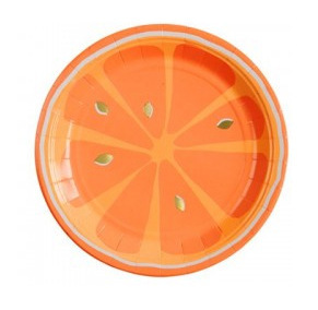 7inch Fruit Lemon Paper Plate(x8)
