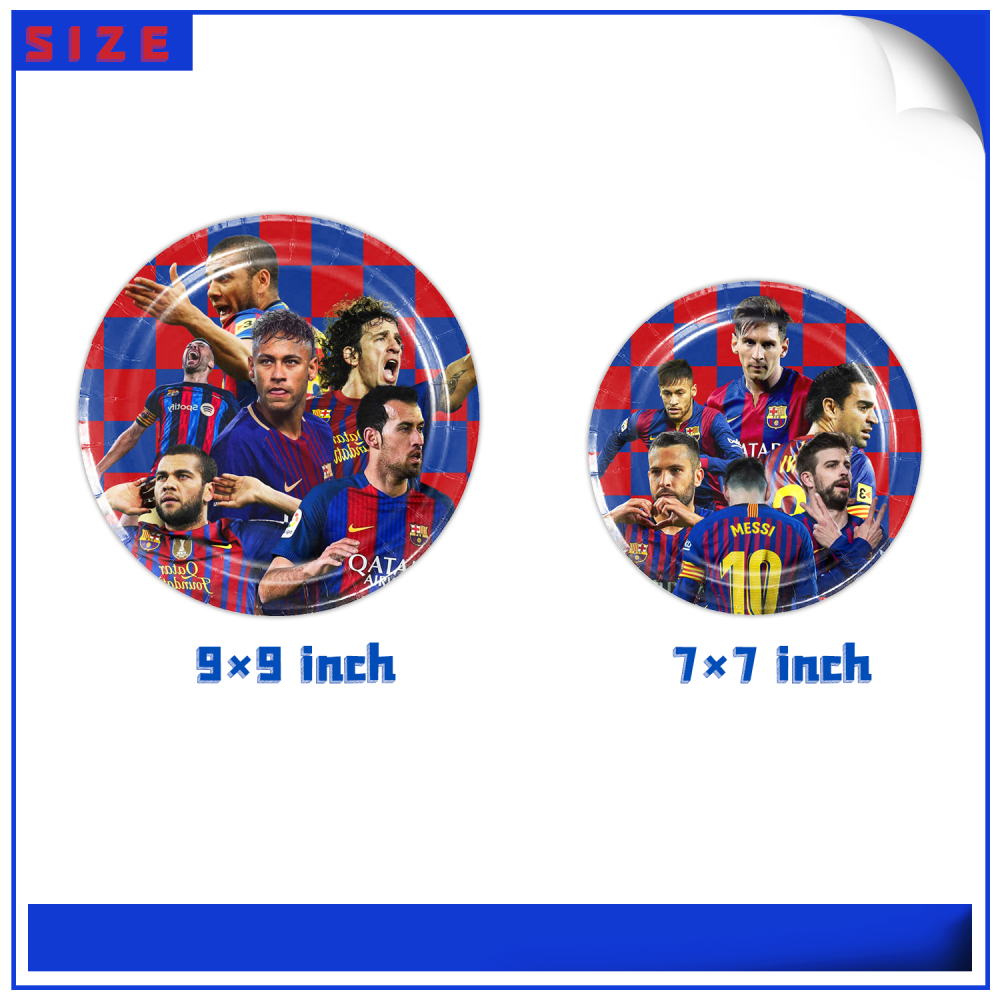 Barcelona Star Themes Party Tableware Set