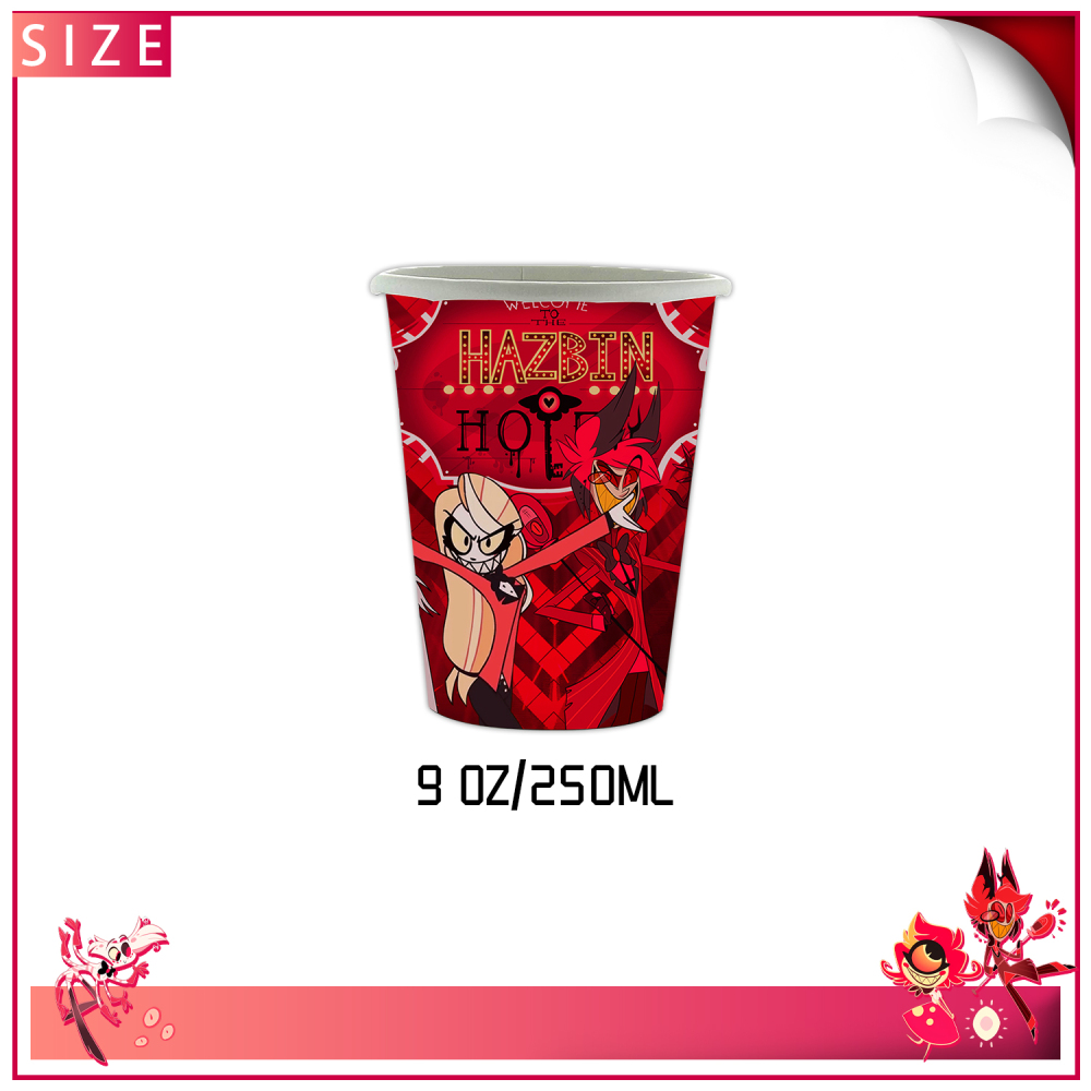 Hazbin Hotel Theme Party Tableware Set