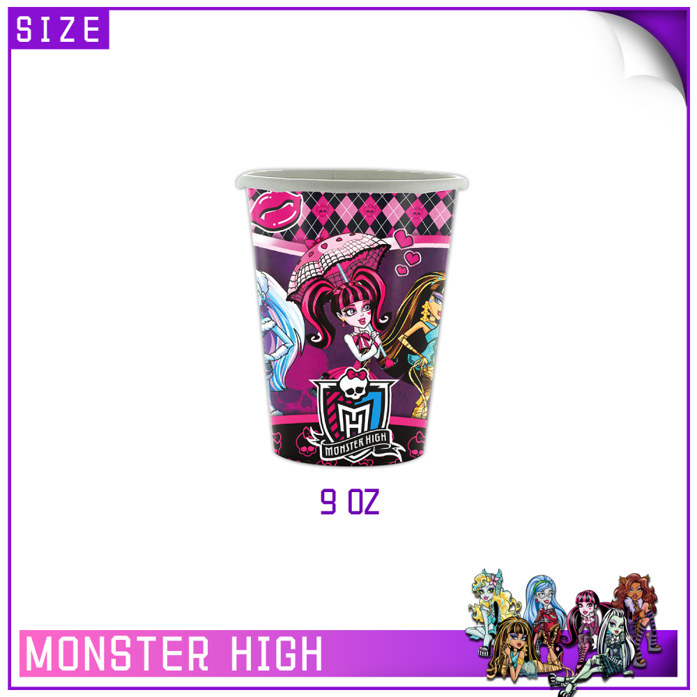 Monster High Theme Party Tableware Set