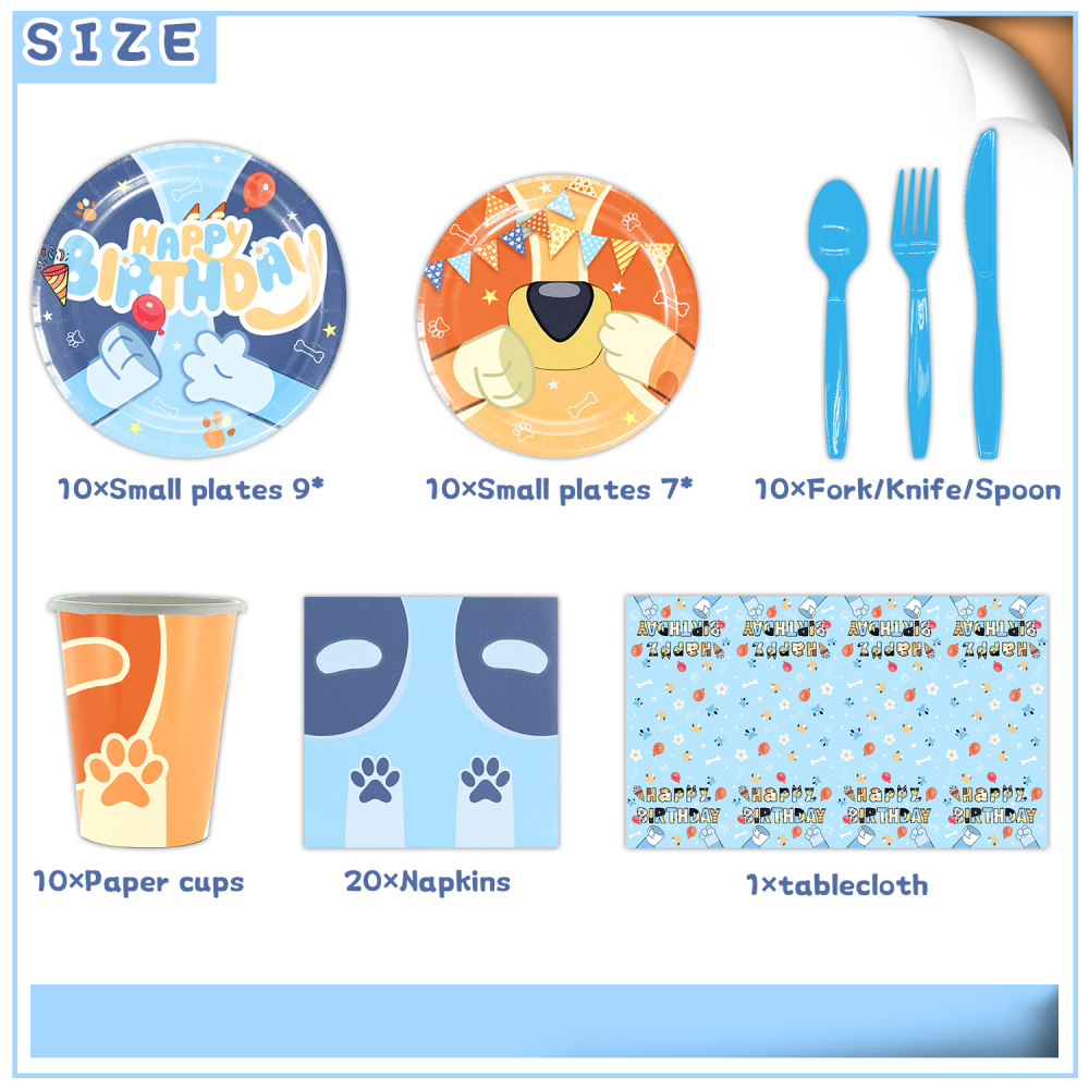 Brouilly Theme Party Tableware Set