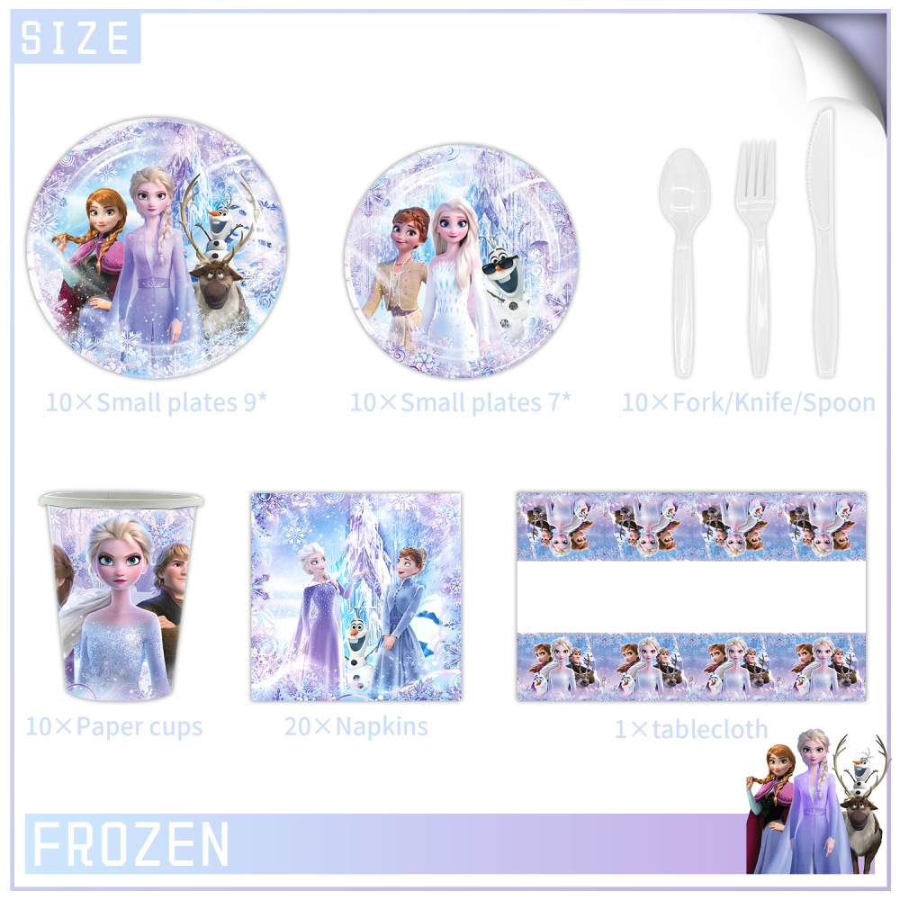 Frozen Theme Party Tableware Set