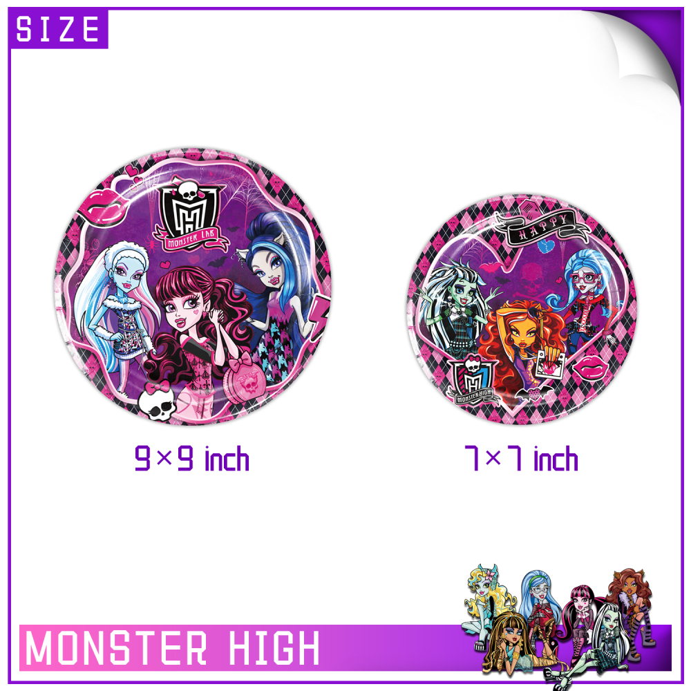 Monster High Theme Party Tableware Set