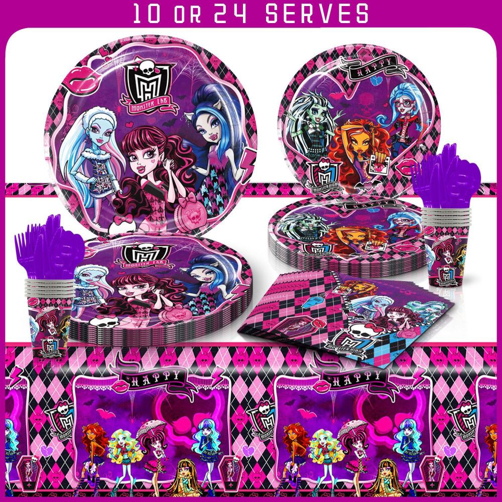 Monster High Theme Party Tableware Set