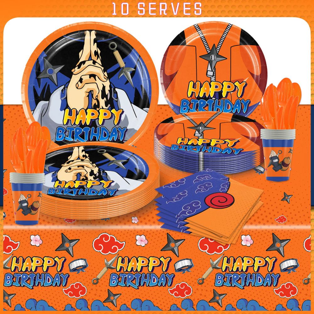Naruto Theme Party Tableware Set