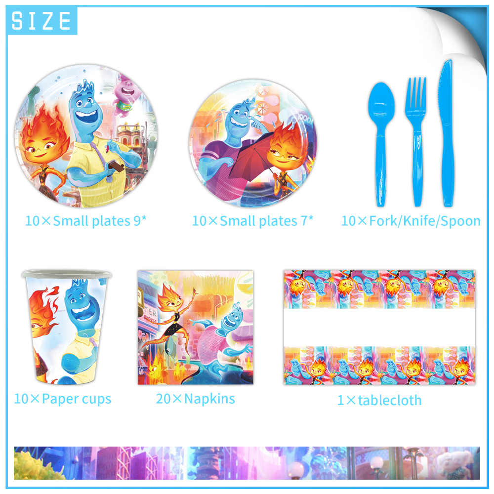 Elemental Theme Party Tableware Set