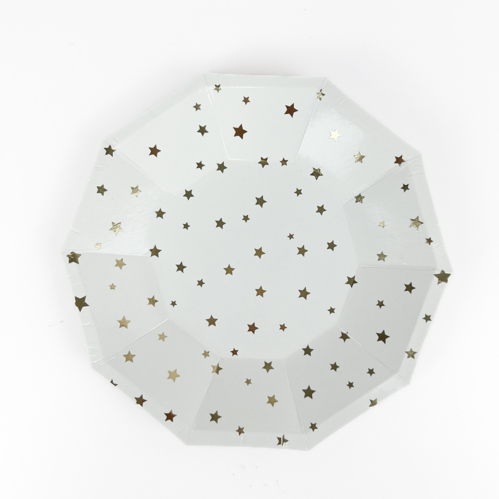 Hot Silver Moon Disposable Tableware Paper Plate