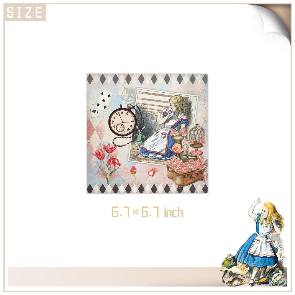 Retro Alice Theme Party Tableware Set