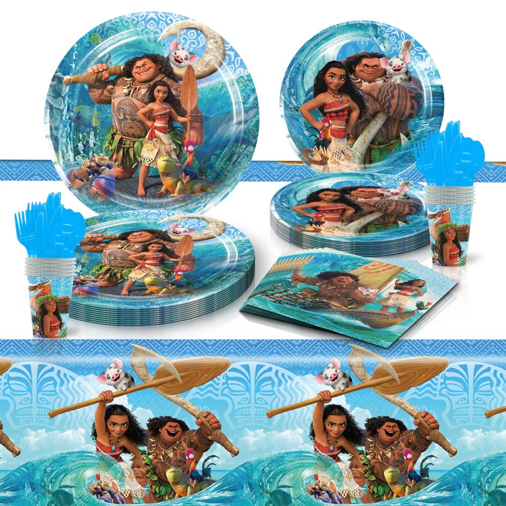 Moana Theme Party Tableware Set
