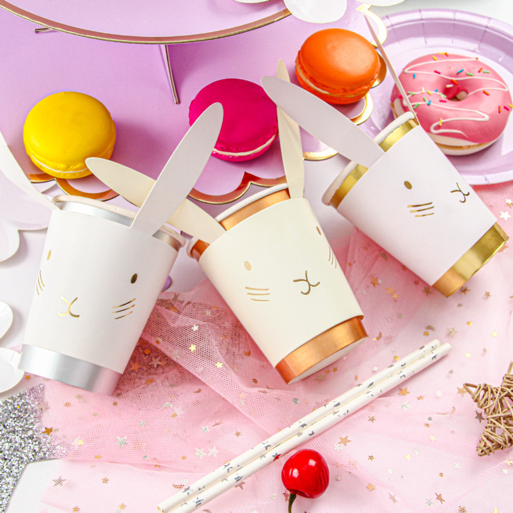 Easter Bunny Paper Cup Paper Cup Sleeve（x8）
