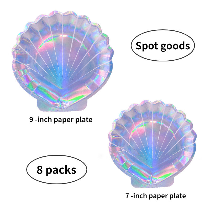 Shell Paper Plate（x8）