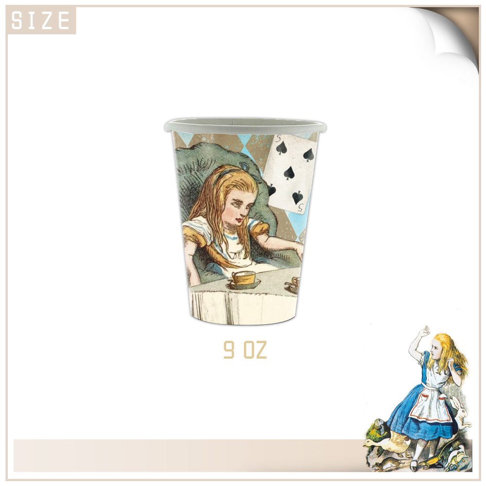 Retro Alice Theme Party Tableware Set