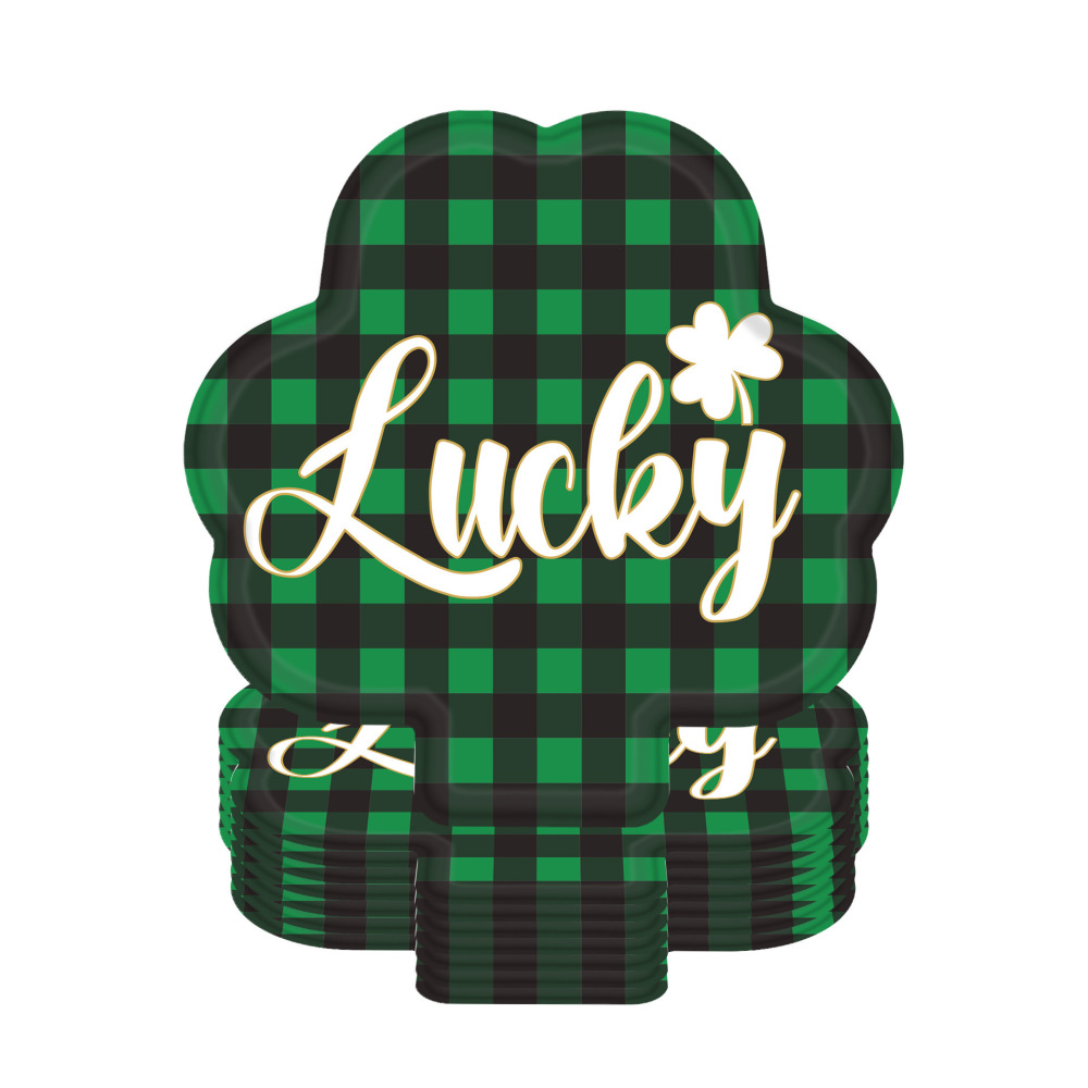 St. Patrick's Day Paper Plates（x24）