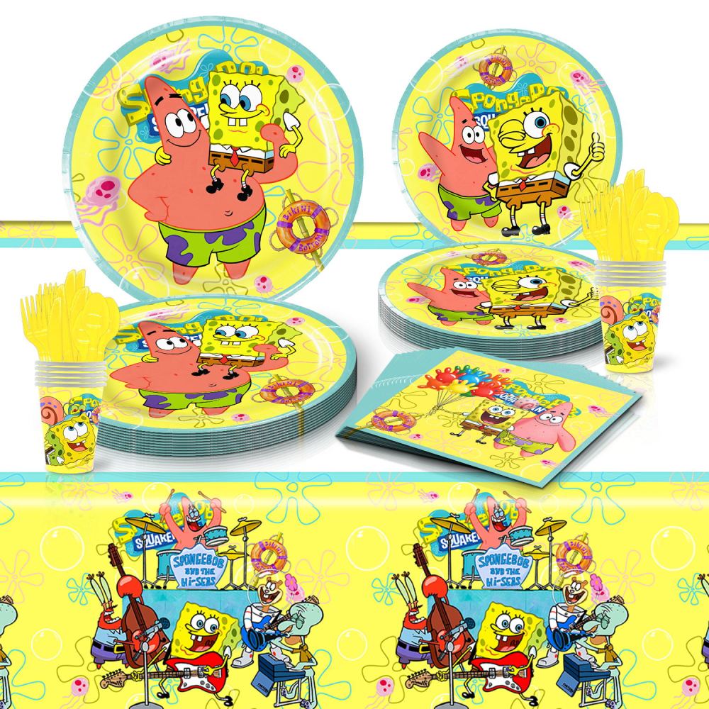 Spongebob Squarepants Theme Party Tableware Set