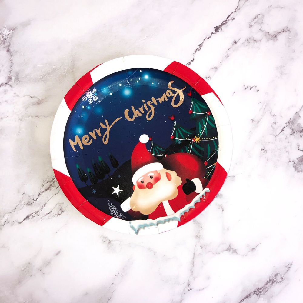Christmas Party Tableware Dessert Plate Napkins