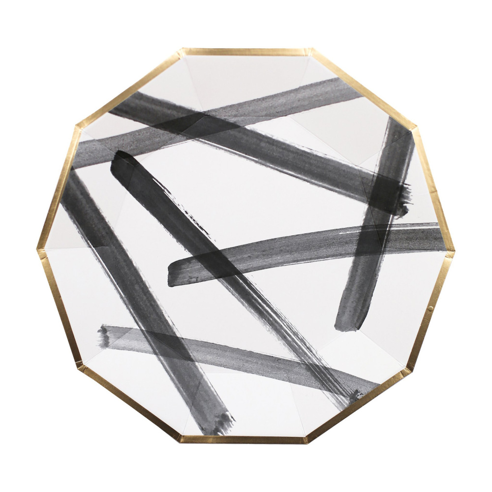 Graffiti On White Background Party Tableware Dessert Plate Napkins