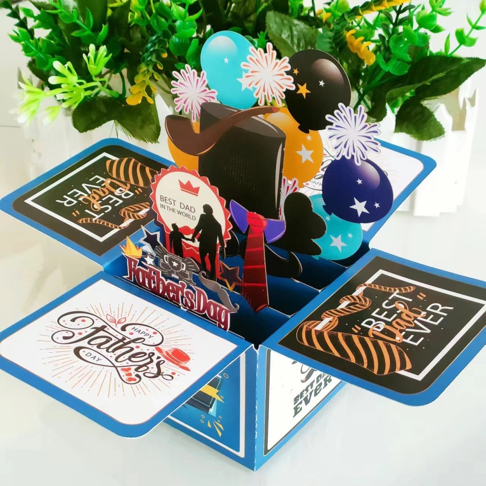 Father's Day 3D Greeting Card（x1）