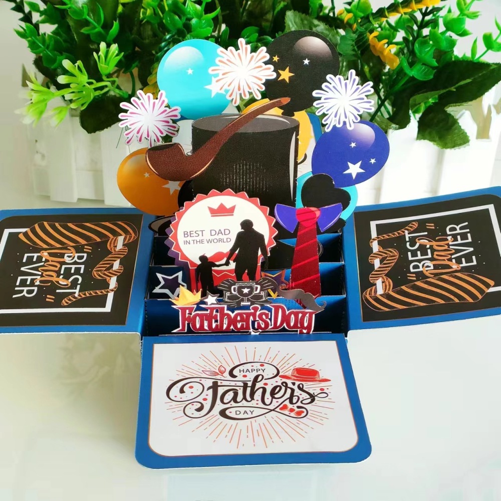 Father's Day 3D Greeting Card（x1）