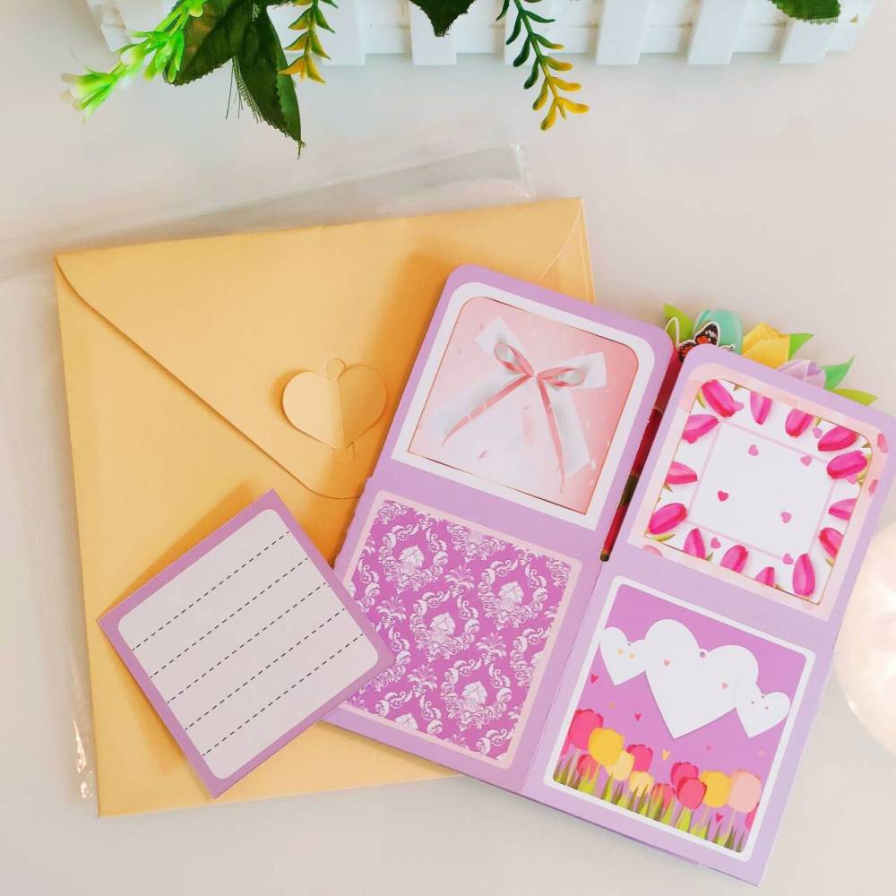 Tulip Butterfly 3D Greeting Card Box（x1）