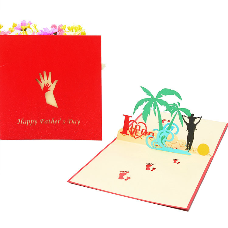 Father's Day 3D Greeting Card（x1）