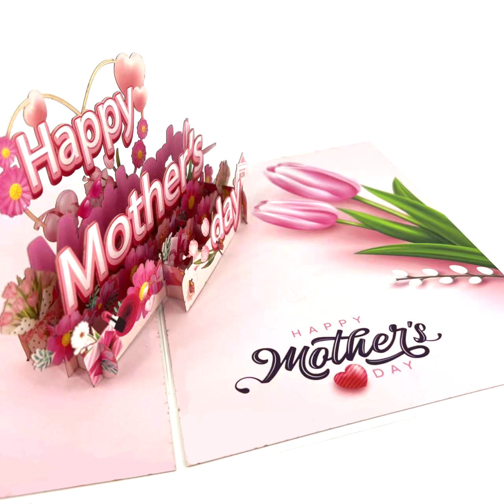 Tulip Happy Mother's Day 3D Greeting Card（x1）